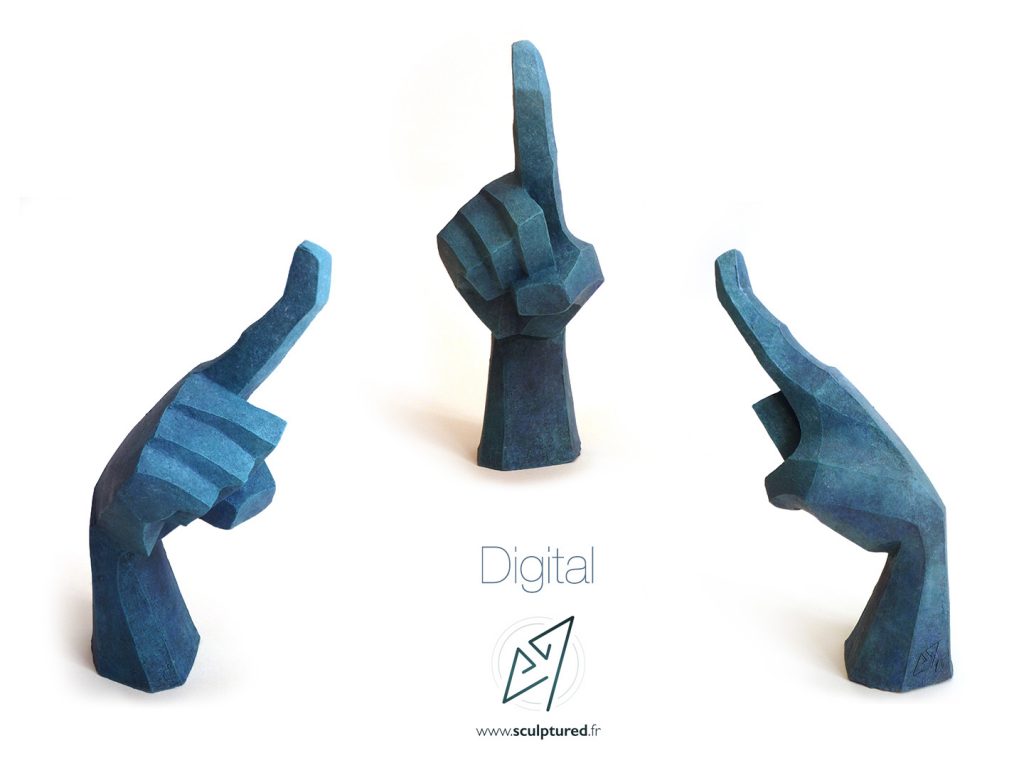 Digital, 2014 (argile, gomme-laque)
