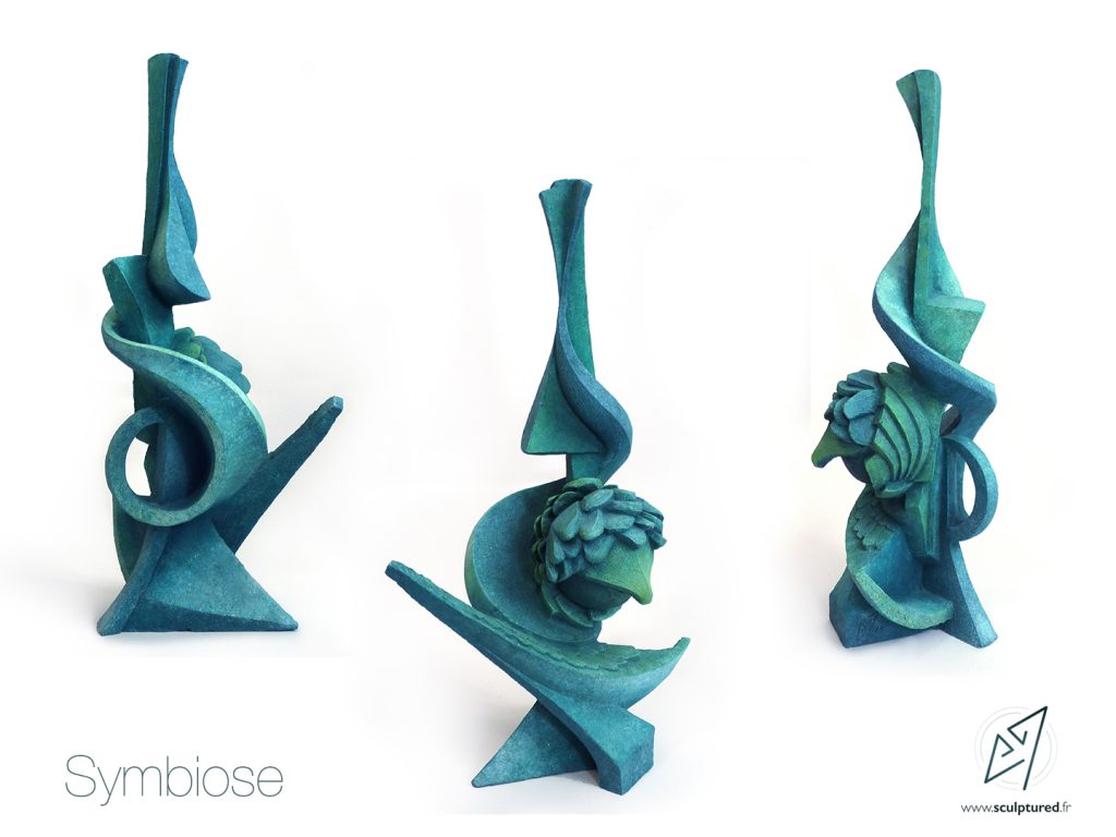 Symbiose, 2015 (argile, gomme laque)