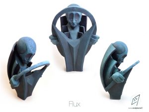 Flux, 2016 (argile, gomme laque)