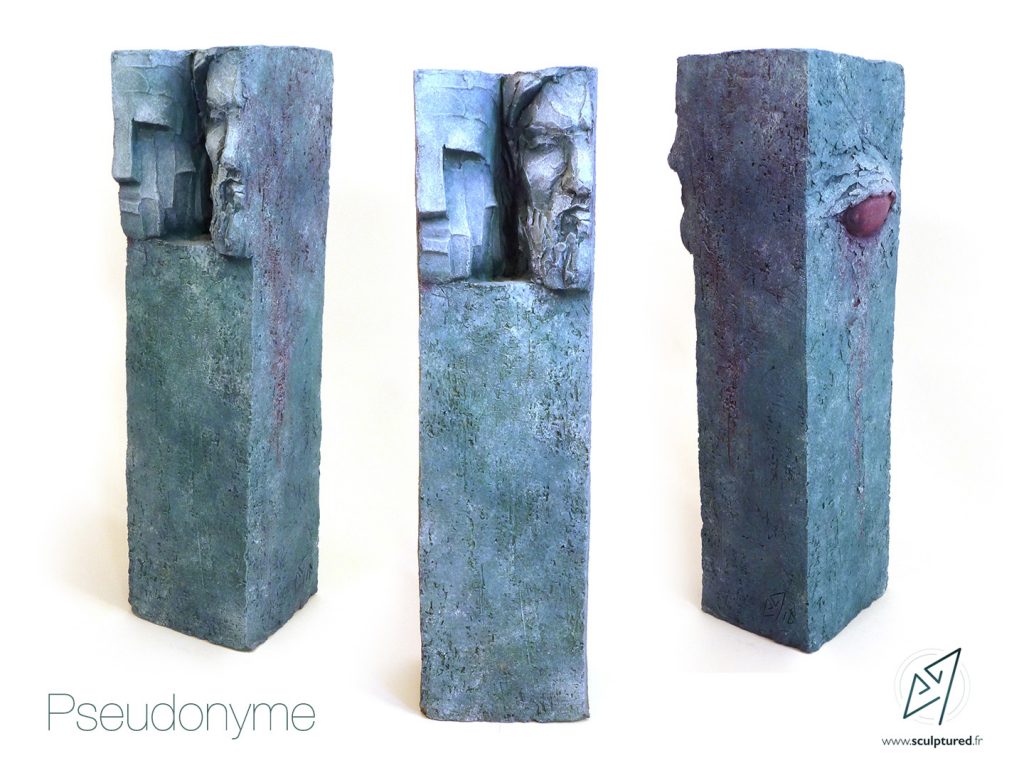 Pseudonyme, 2016 (argile, gomme-laque)