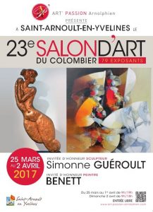 SALON D'ART DU COLOMBIER SAINT ARNOULT EN YVELINES 2017 AFFICHE