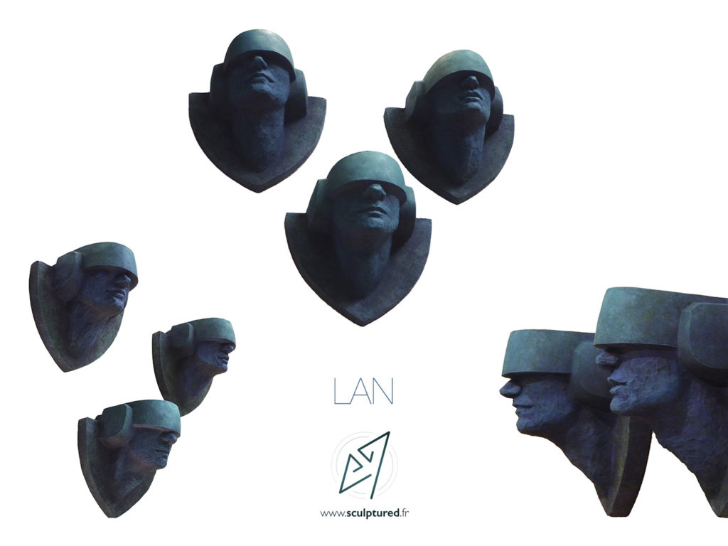 "LAN" 2018 (argile, gomme-laque)