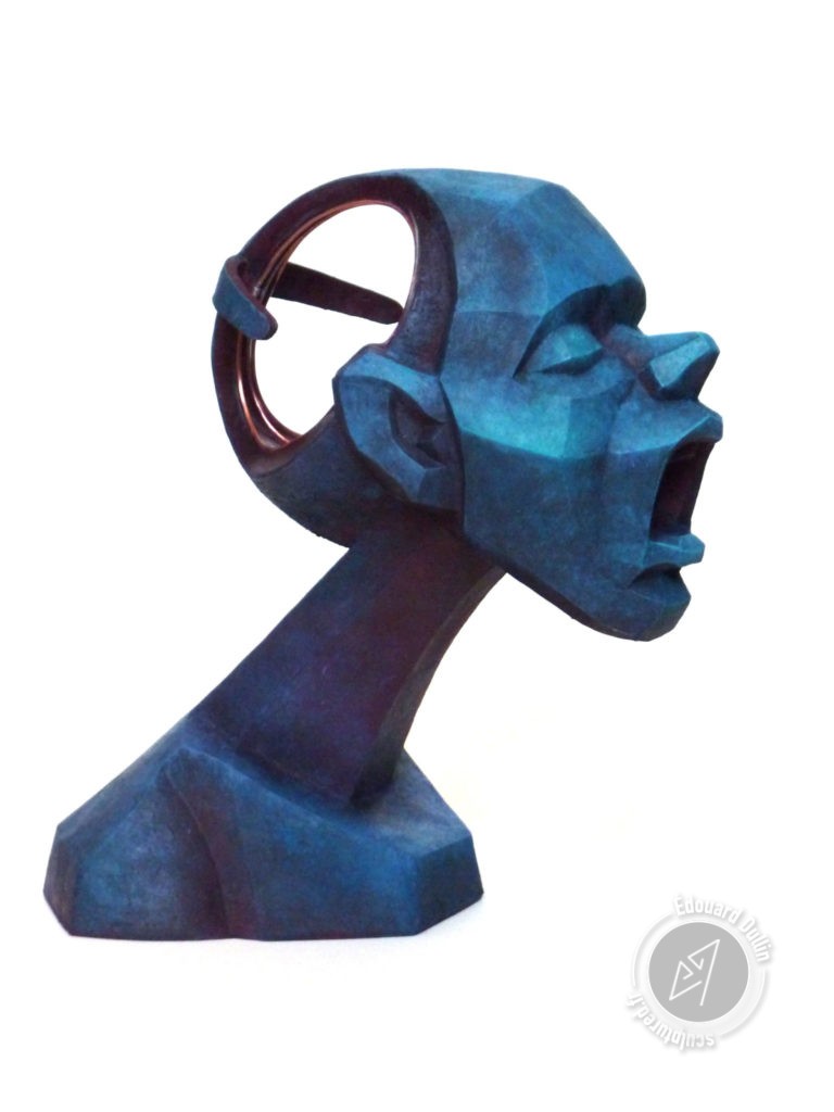 Rêveur, 2019, terre cuite patinée — Édouard Dullin