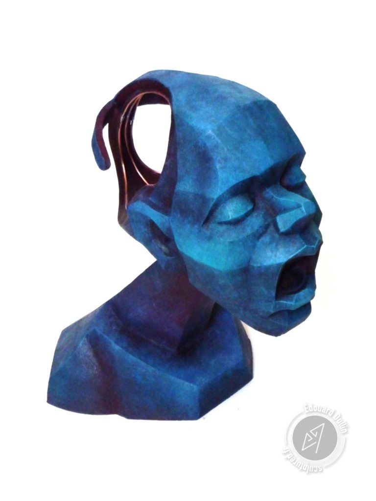 Rêveur, 2019, terre cuite patinée — Édouard Dullin