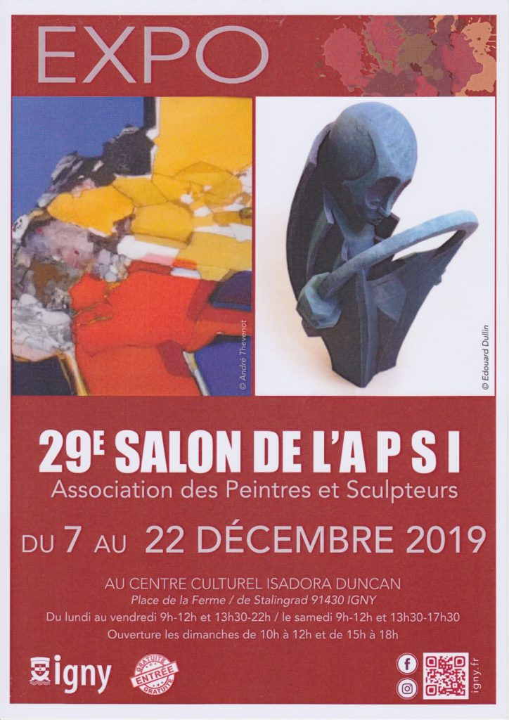 Affiche APSI : 29e salon d'art d'Igny