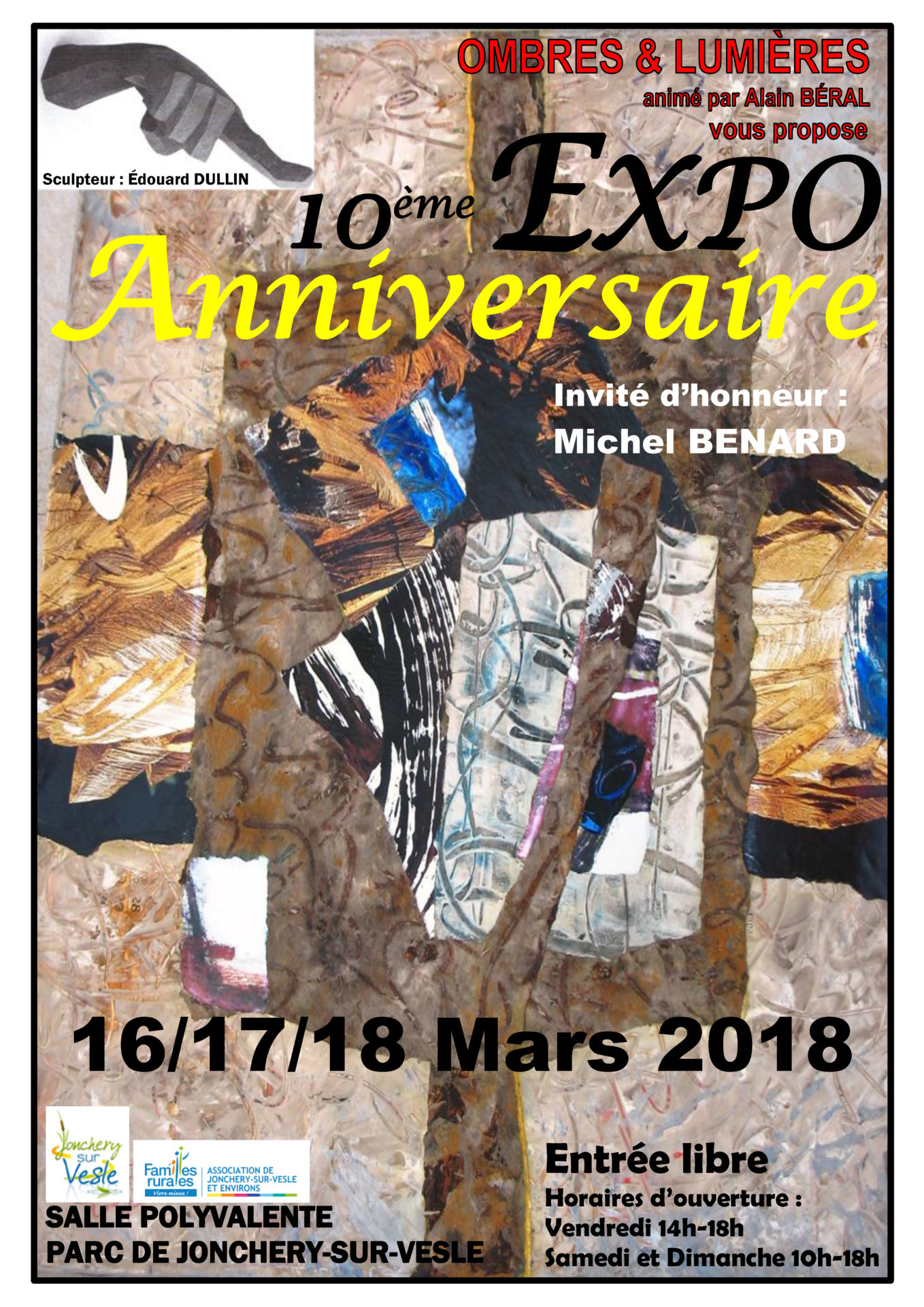 affiche 10e expo ombre et lumière 2018