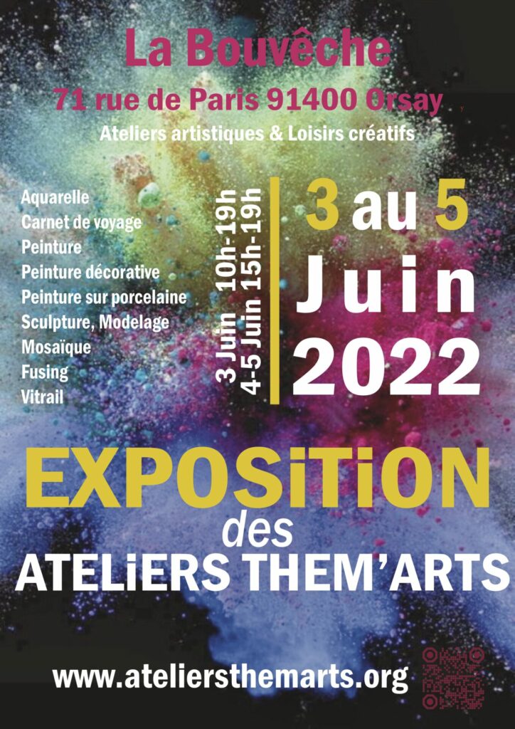 Affiche Expo ateliers Them' Arts 2022