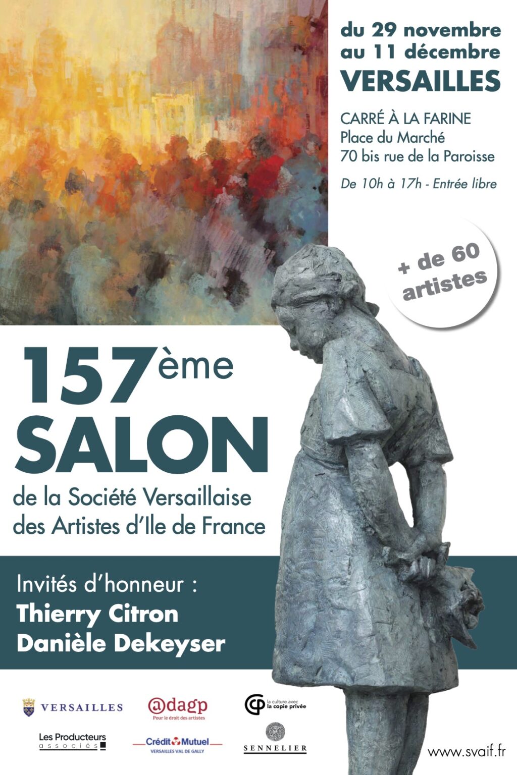 affiche 157e salon de Versailles 2022 SVAIF