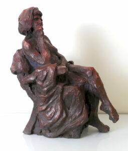Ed.Dullin — Femme assise – 2010 –21x20x12cm – terre cuite patinée