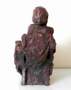 Ed.Dullin — Femme assise – 2010 –21x20x12cm – terre cuite patinée