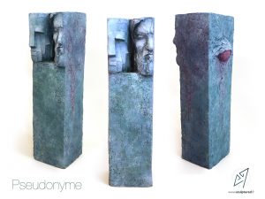 Pseudonyme, 2016 (argile, gomme-laque)