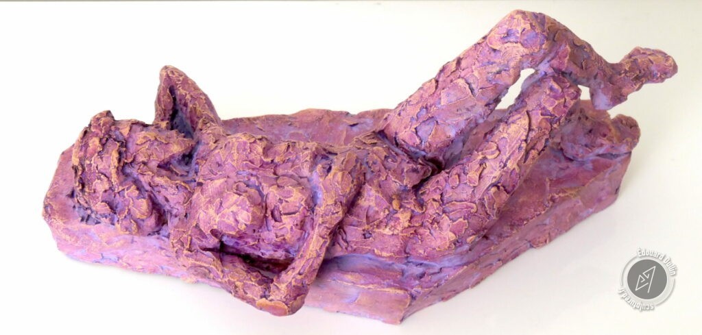 Ed.Dullin — Femme allongée – 2010 –27x11x15cm – terre cuite patinée